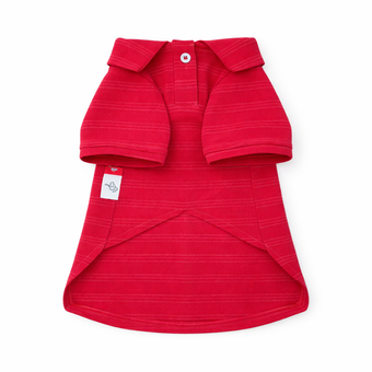 لباس سگ و گربه مدل تیشرت جودون قرمز راه‌راه | تیشرت پسرانه پت