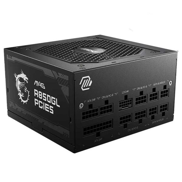 Power Supply MSI MAG A850GL PCIE5 Gold 850W