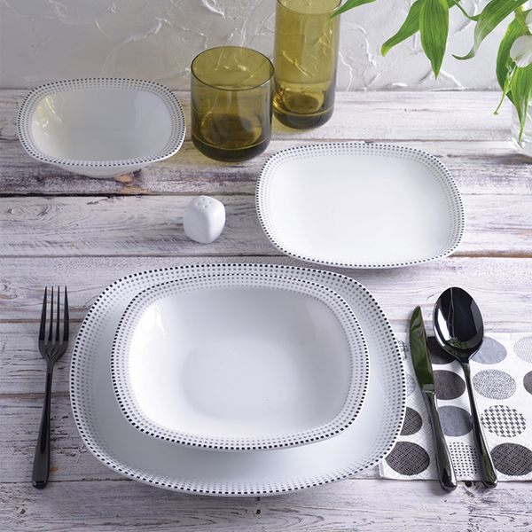 سرویس غذاخوری 27 پارچه 6 نفره چینی زرین ایران مدل Mon Belan