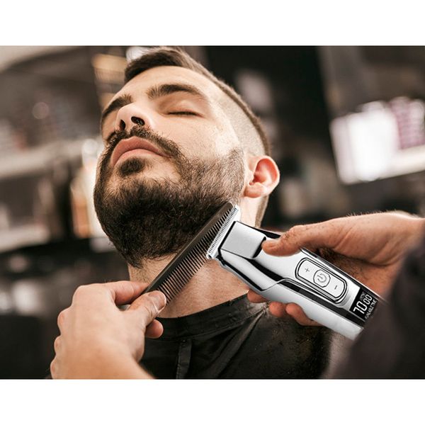 ماشین اصلاح موی صورت کیمی مدل KM-5027، استفاده به صورت خشک و مرطوب، تکنولوژی اصلاح به صورت برش مستقیم، اندازه اصلاح 0.1 تا 3 می