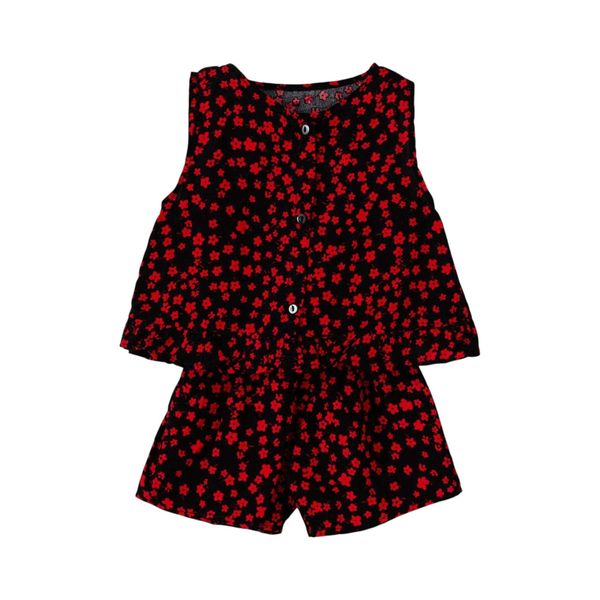 ست تاپ و شلوارک راحتی نوزادی مدل MDSS-CH3745