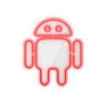 چراغ نئونی دیواری آرن تیم طرح لوگو اندورید