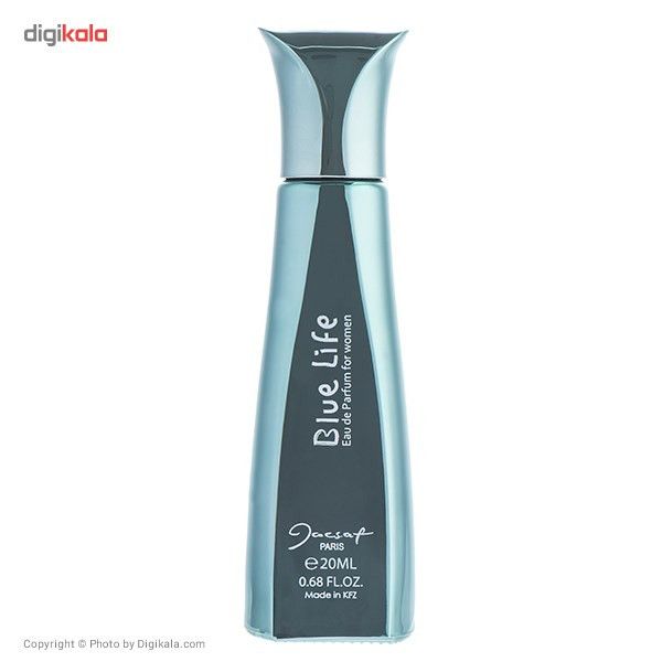 عطر جیبی زنانه ژک ساف مدل blue life بلو لایف حجم 20 میلی لیتر