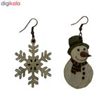 گوشواره زنانه طرح آدم برفی کد 134
