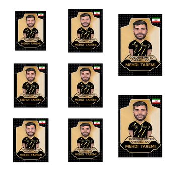 اسباب بازی شانسی طرح مهدی طارمی مدل گلدن لیمیتد سری 2025 مجموعه 8 عددی