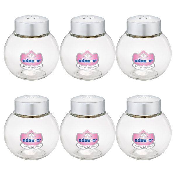 نمک پاش نیلوفر مدل توپی بسته 6 عددی