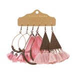 گوشواره آویز زنانه مدل MDSS-CH3975 بسته 3 عددی