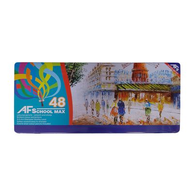 مداد رنگی 48 رنگ اسکول مکس طرح نقاشی