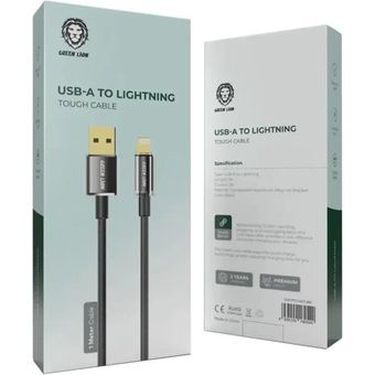 کابل لایتنینگ Green Lion مدل Tough طول 1 متری