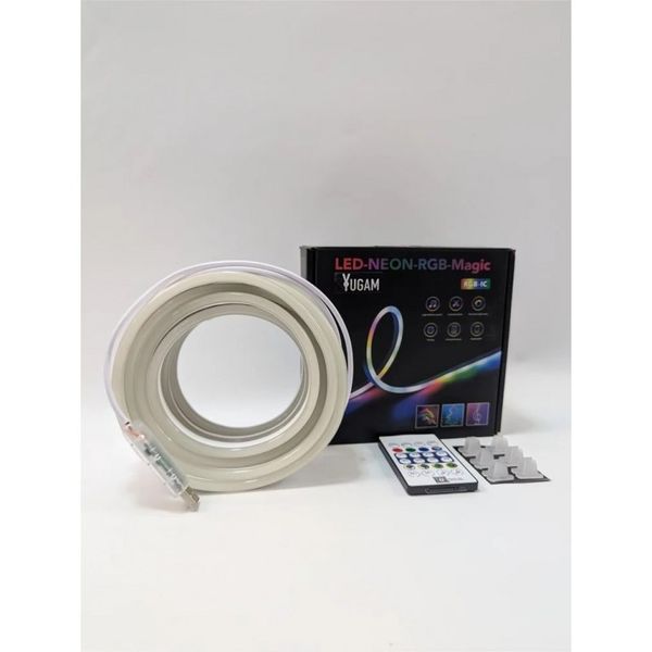 ریسه نئون فلکسی مدل LED-NEON-RGB-IC برنامه پذیر 5 متری