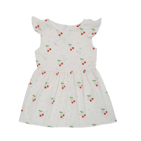 پیراهن آستین کوتاه یقه گرد دخترانه مدل MDSS-CH3988