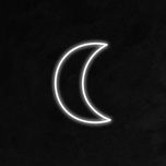 چراغ دیواری مدل تابلو نئون فلکسی طرح ماه*120