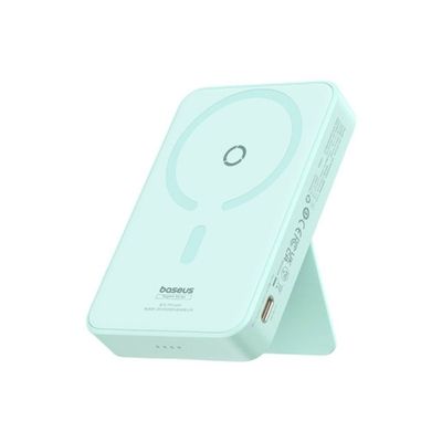 پاوربانک بی‌سیم 20 وات بیسوس مدل MagPro Magnetic Bracket 20w با ظرفیت 5000 میلی آمپر ساعت به همراه کابل USB-C به USB-C