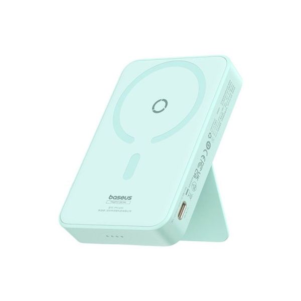 پاوربانک بیسیم 20 وات بیسوس مدل MagPro Magnetic Bracket 20w با ظرفیت 5000 میلی آمپر ساعت به همراه کابل USB-C به USB-C