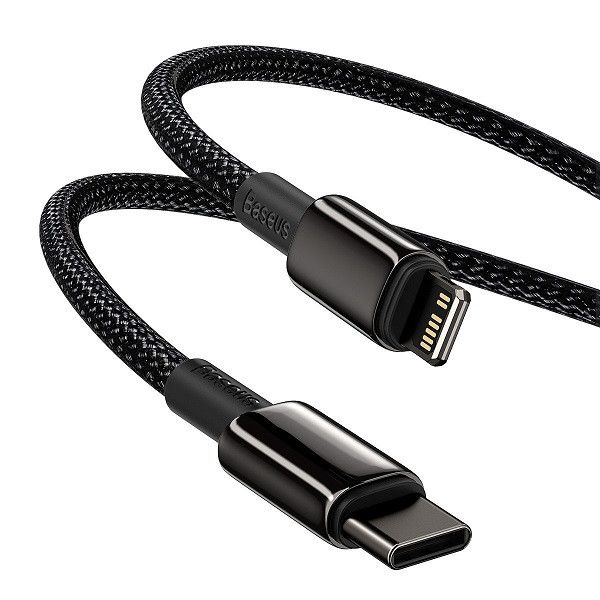 کابل تبدیل USB-C به لایتنینگ باسئوس مدل CATLWJ-01 20W طول 1متر
