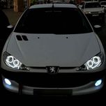 حلقه نئون چراغ خودرو مدل گرد مناسب برای 206 مجموعه چهار عددی