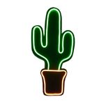 چراغ دیواری مدل نئون کاکتوس