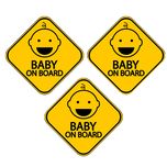 برچسب بدنه خودرو طرح Baby on Board مدل B-01