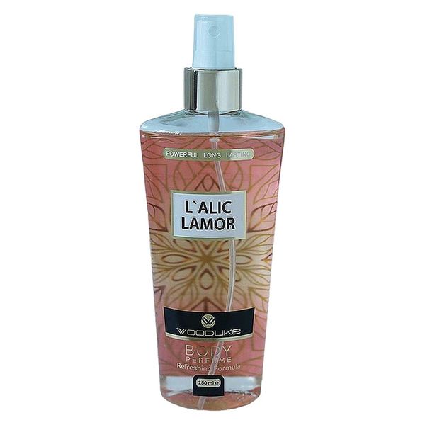 بادی اسپلش زنانه وودلایک مدل lamor حجم 250 میلی لیتر