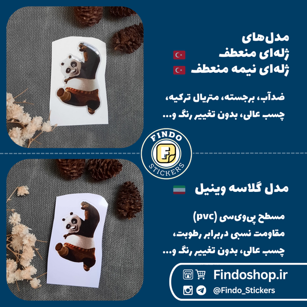 استیکر پاندا کنگفوکار 🐼