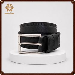 کمربند مردانه چرم اصل نایب مدل زبونه دار کد 01