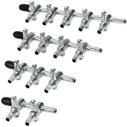 ترمینال و شیر تقسیم هوای فلزی آکواریوم (شیر اهرمی دقیق)