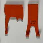 آویز پشت دری gorband نارنجی 5 تایی