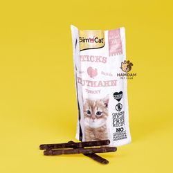 تشویقی استیک بچه‌گربه جیم کت GimCat Sticks – با طعم بوقلمون و کلسیم، 1 عددی