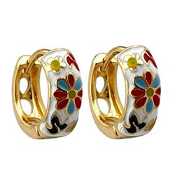 گوشواره زنانه ژوپینگ مدل میناکاری کد E5995