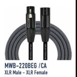 KIRLIN CABLE MWB-220BEG/6M (XLR MALE - XLR FEMAIL)