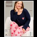 ست بلوز شلوار پاییزه زنانه برند sexen🇹🇷