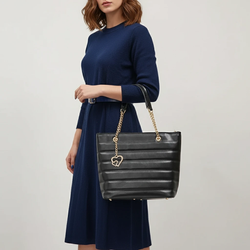 کیف گلدوزی راه راه مات آویزدار