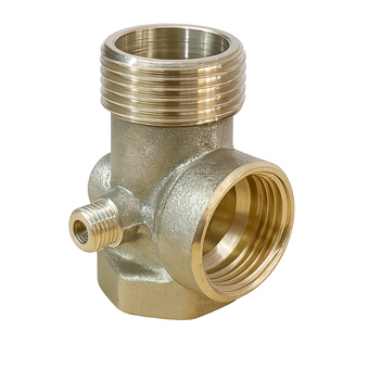 پنج راهی پایه کوتاه آچار خور برنجی