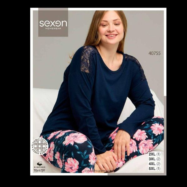 ست بلوز شلوار پاییزه زنانه برند sexen🇹🇷