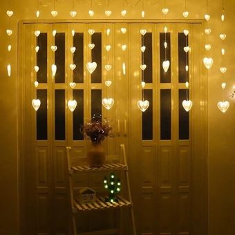 ریسه LED پرده‌ای قلب بزرگ و کوچک – قلب‌های بزرگ و کوچک، عاشقانه‌ترین جلوه نوری