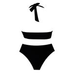 مایو بیکینی برند کاپشی cupshe مدل مشکی هالتر