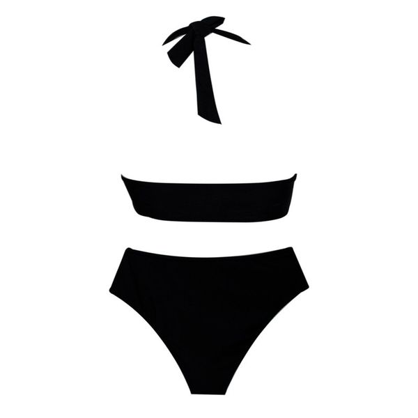 مایو بیکینی برند کاپشی cupshe مدل مشکی هالتر