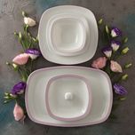 سرویس غذاخوری 27 پارچه 6 نفره چینی زرین ایران مدل Mon Belan