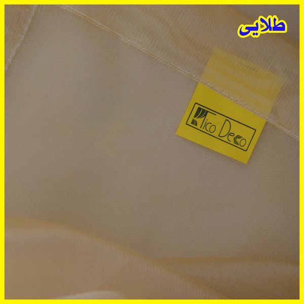 پرده تیکو دکو مدل دوخت ساده حریر سایز 500*280 سانتیمتر