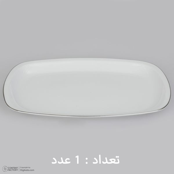 سرویس چینی 27 پارچه غذاخوری چینی زرین ایران سری کواترو مدل سمن درجه عالی