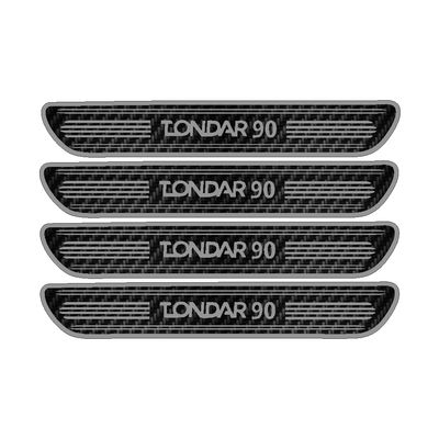  برچسب بدنه خودرو مهدیار مدل کربن کد sp122 مناسب برای L90 بسته 4 عددی 