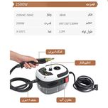 بخار شو 2500 وات 1.2 لیتری مدل چندکاره مخزن دار به همراه 12 عدد سری قابل تعویض