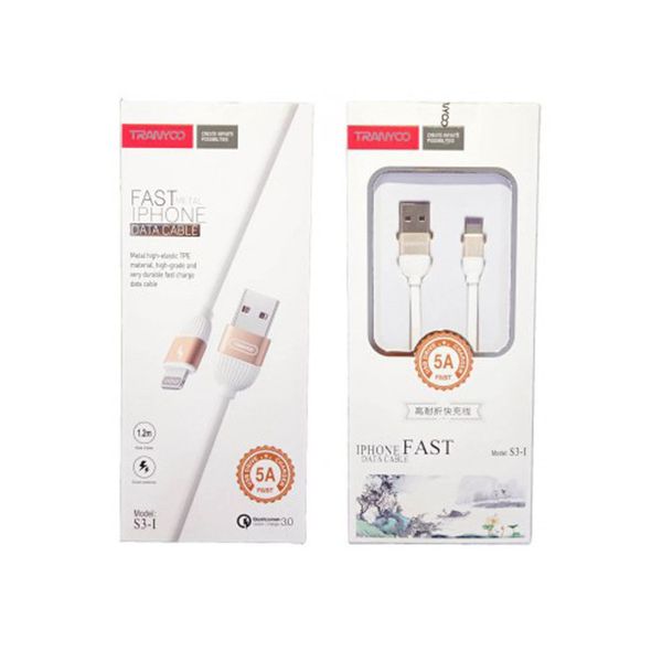 کابل تبدیل usb به لایتنینگ ترانیو مدل S3 iP طول 1.2 متر