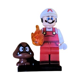 اکشن فیگور مدل سوپر ماریو طرح FLAME MARIO مجموعه 2 عددی