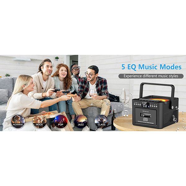 پخشکننده سیدی بومباکس 2025 کاست خور ،پخش کننده موسیقی مدل CD-W16