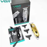 ماشین اصلاح مو صورت و سر وی جی ار مدل V-062، استفاده به صورت خشک و مرطوب، منبع انرژی با کابل USB، تکنولوژی اصلاح به صورت برش مست