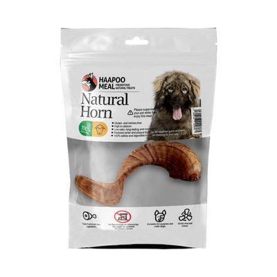 تشویقی سگ هاپومیل مدل شاخ طبیعی کد Natural Horn L وزن 200 گرم