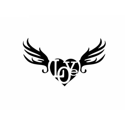 برچسب بدنه خودرو رادیانس طرح Lovefly کد B76