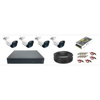 پکیج کامل 4 دوربین مداربسته شماره 1