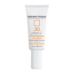کرم ضد آفتاب بی رنگ دور چشم درماتیپیک SPF 30 مدل Phototypique محافظ UVA ،UVB مناسب برای انواع پوست حجم 20 میلیلیتر